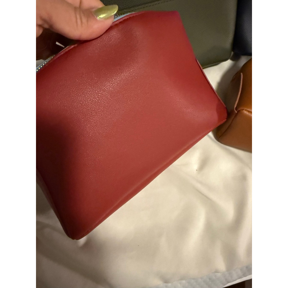 NWOT Missoni Zip Pouch Clutch, interior Multicolored Chevron Pattern , Burgundy - Picture 4 of 5